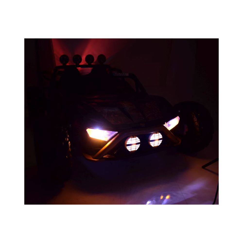 MEGA BUGGY BEAST DLA 2 DZIECI, 400 WAT, 24V, MIĘKKIE SIEDZENIE, MIĘKKIE KOŁA, WALIZKA NA AKUMULATOR,/JS3168
