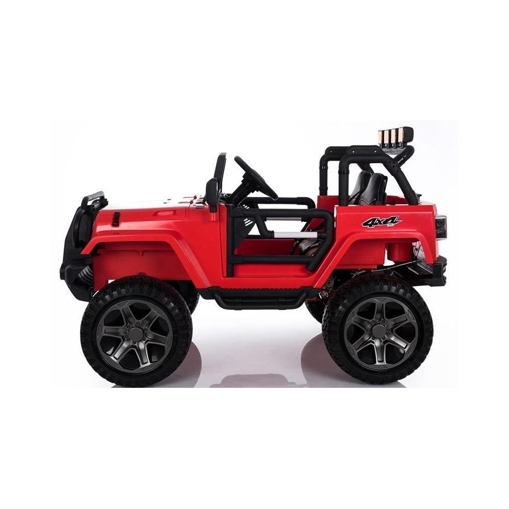 „MEGA JEEP“ 4X4 SU TRANSMISIJOS REDUKTORIU „EXCLUSIVE“ 24 V, 480 WAT, LĖTAS PALEIDIMAS, MINKŠTI RATAI /WXE1688-24V