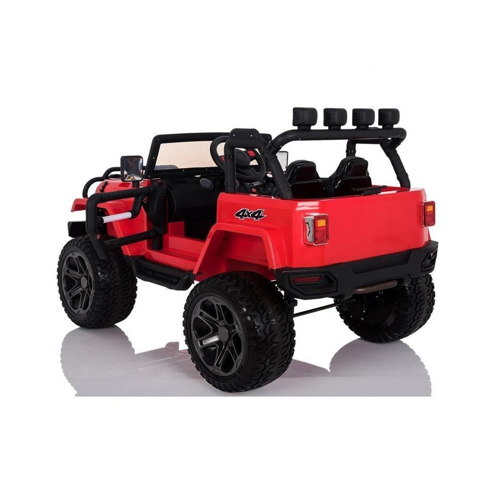 MEGA JEEP 4X4 Z REDUKTOREM NAPĘDU EXCLUSIVE 24 V, 480 WAT, WOLNY START,MIĘKKIE KOŁA /WXE1688-24V