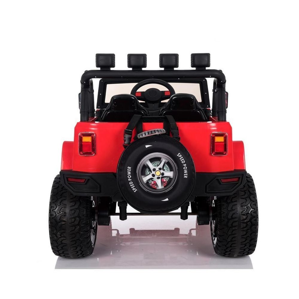 MEGA JEEP 4X4 Z REDUKTOREM NAPĘDU EXCLUSIVE 24 V, 480 WAT, WOLNY START,MIĘKKIE KOŁA /WXE1688-24V