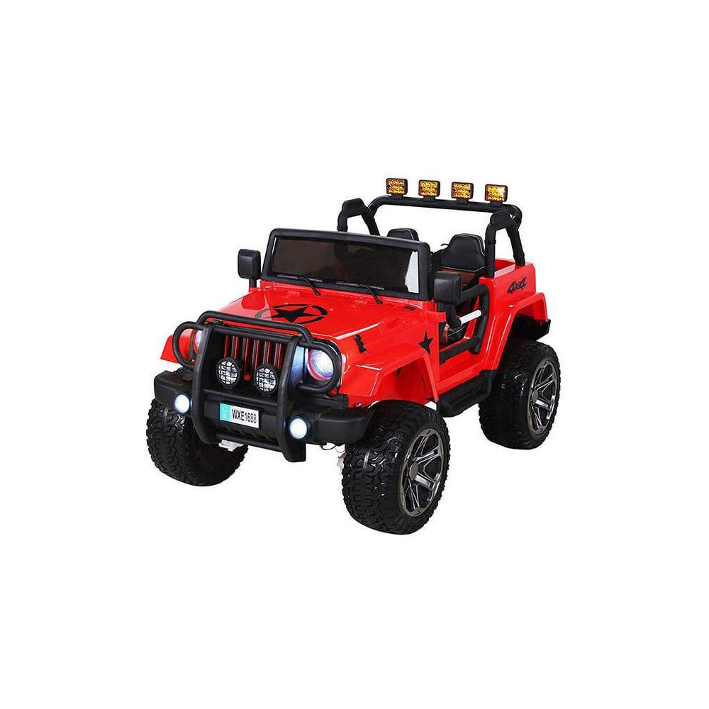 MEGA JEEP 4X4 Z REDUKTOREM NAPĘDU EXCLUSIVE 24 V, 480 WAT, WOLNY START,MIĘKKIE KOŁA /WXE1688-24V