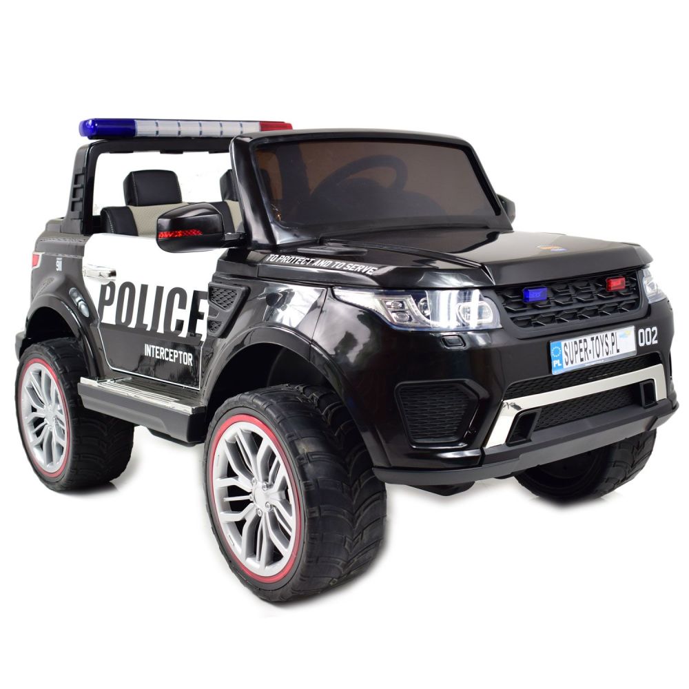 „JEEP POLICJA“ 4X4 SU AMORTIZATORIAIS, NUOTOLINIO VALDYMO PULTU, REDUKTORIU / XMX-601-1