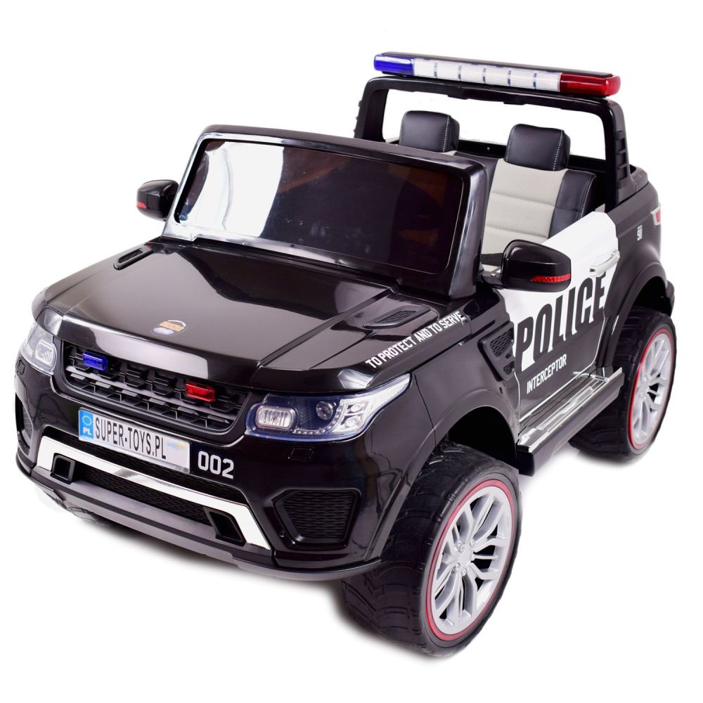 „JEEP POLICJA“ 4X4 SU AMORTIZATORIAIS, NUOTOLINIO VALDYMO PULTU, REDUKTORIU / XMX-601-1
