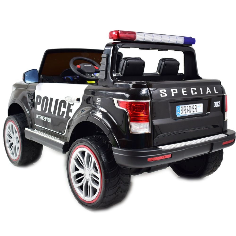 „JEEP POLICJA“ 4X4 SU AMORTIZATORIAIS, NUOTOLINIO VALDYMO PULTU, REDUKTORIU / XMX-601-1