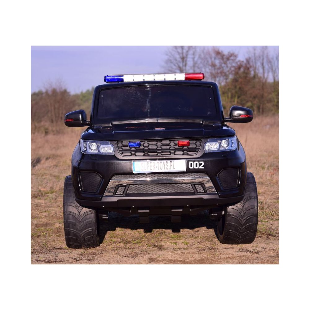 „JEEP POLICJA“ 4X4 SU AMORTIZATORIAIS, NUOTOLINIO VALDYMO PULTU, REDUKTORIU / XMX-601-1
