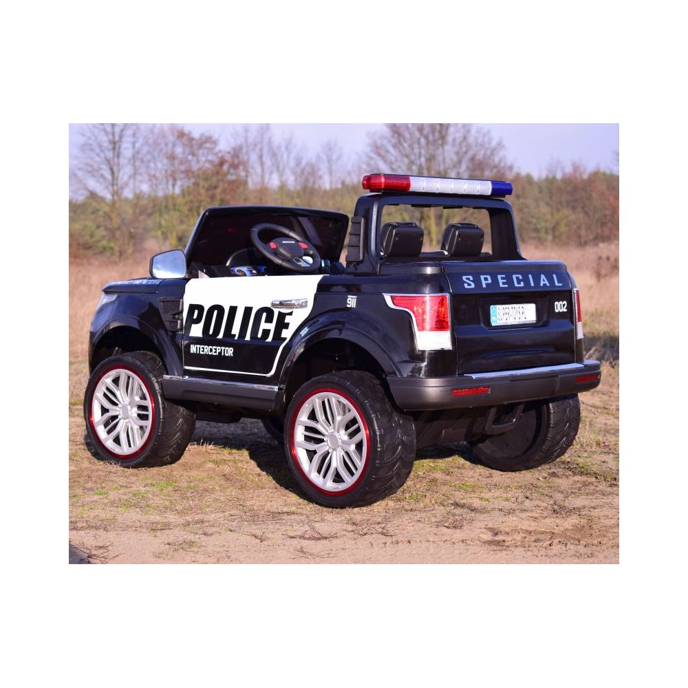 „JEEP POLICJA“ 4X4 SU AMORTIZATORIAIS, NUOTOLINIO VALDYMO PULTU, REDUKTORIU / XMX-601-1