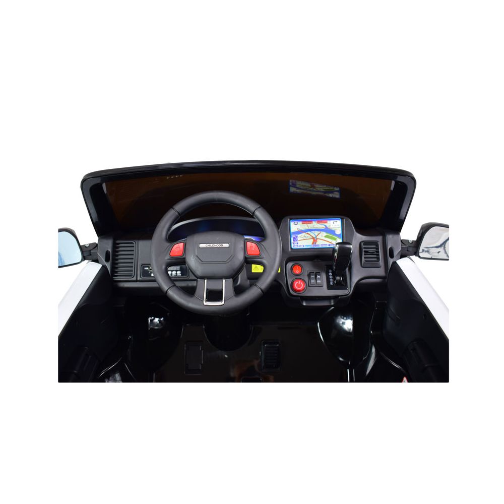 „JEEP POLICJA“ 4X4 SU AMORTIZATORIAIS, NUOTOLINIO VALDYMO PULTU, REDUKTORIU / XMX-601-1