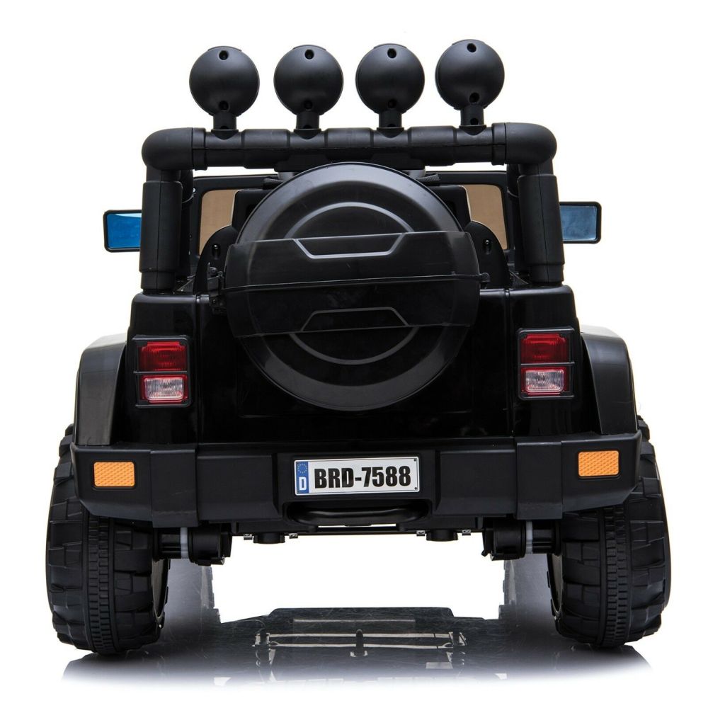 MEGA JEEP FULLTIME, 4X4 VARIKLIS, 1X12V, LĖTAS PALEIDIMAS / MINKŠTI RATAI, EXCLUSIVE/7588
