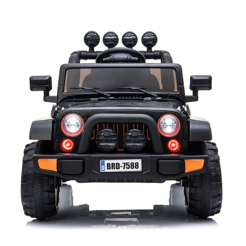 MEGA JEEP FULLTIME, 4X4 VARIKLIS, 1X12V, LĖTAS PALEIDIMAS / MINKŠTI RATAI, EXCLUSIVE/7588