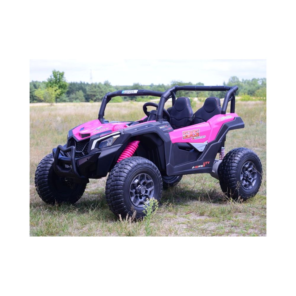 MEGA BUGGY SXS DLA 2 DZIECI 2X120W, SUPER MOC, PRZESUWANE SIEDZENIE, WALIZKA/BBH028