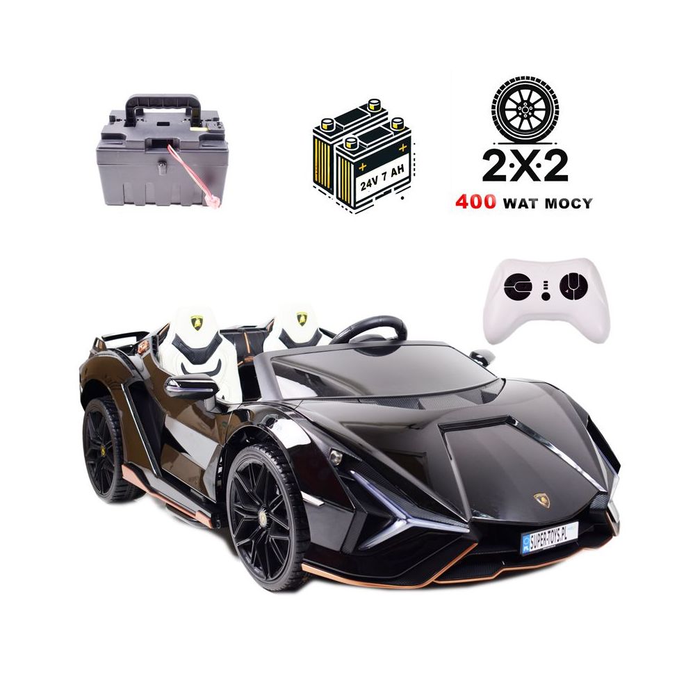 ORYGINALNE LAMBORGHINI SIAN NA AKUMULATOR, WERSJA Z MIEJSCEM DLA RODZICA/QLS6988