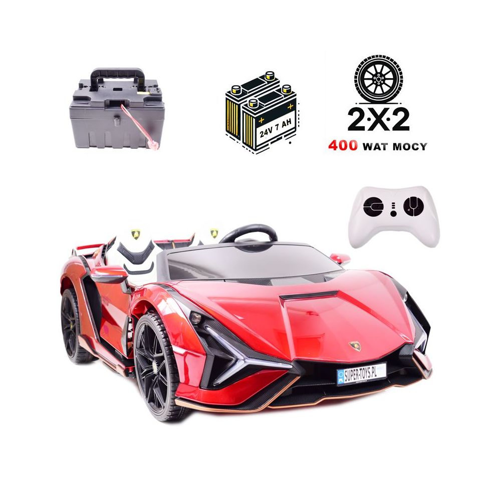 ORIGINALUS „LAMBORGHINI SIAN“ SU AKUMULIATORIUMI, VERSIJA SU VIETA TĖVUI/MAMAI / QLS6988