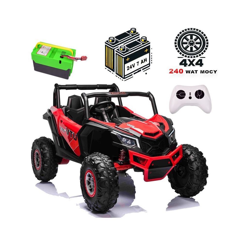 MEGA BUGGY UTV-MX 2 VAIKAMS, 4X60 W (240 W), 24 V, SUPER GALIOS / XMX613