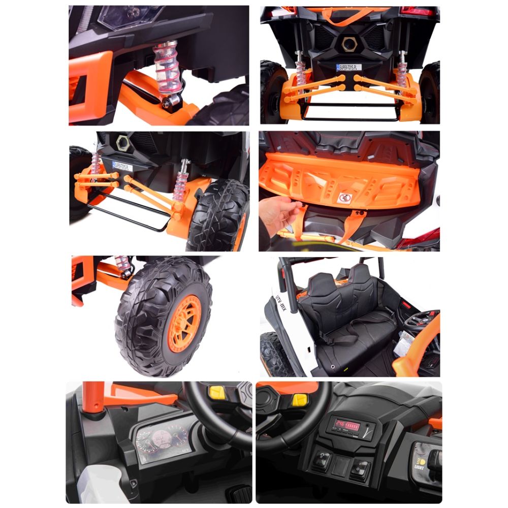 MEGA BUGGY UTV-MX DLA 2 DZIECI 4X60W ( 240 WAT) 24V, SUPER MOC/XMX613