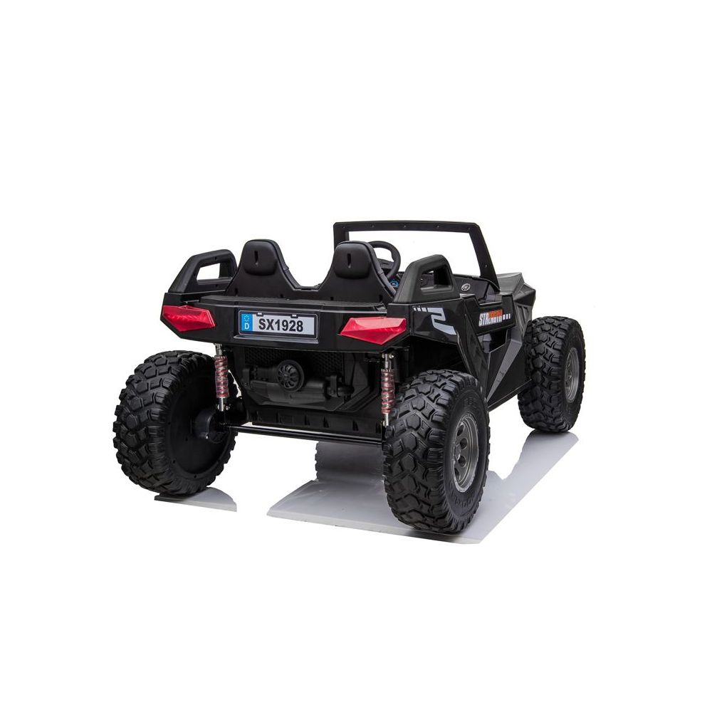 „MEGA BUGGY CLASH“ 2 VAIKAMS, 4 VARIKLIAI, 24 V–800 W, MINKŠTA SLANKIOJANČIA SĖDYNĖ, AKUMULIATORIAUS DĖŽUTĖ / SX-1928