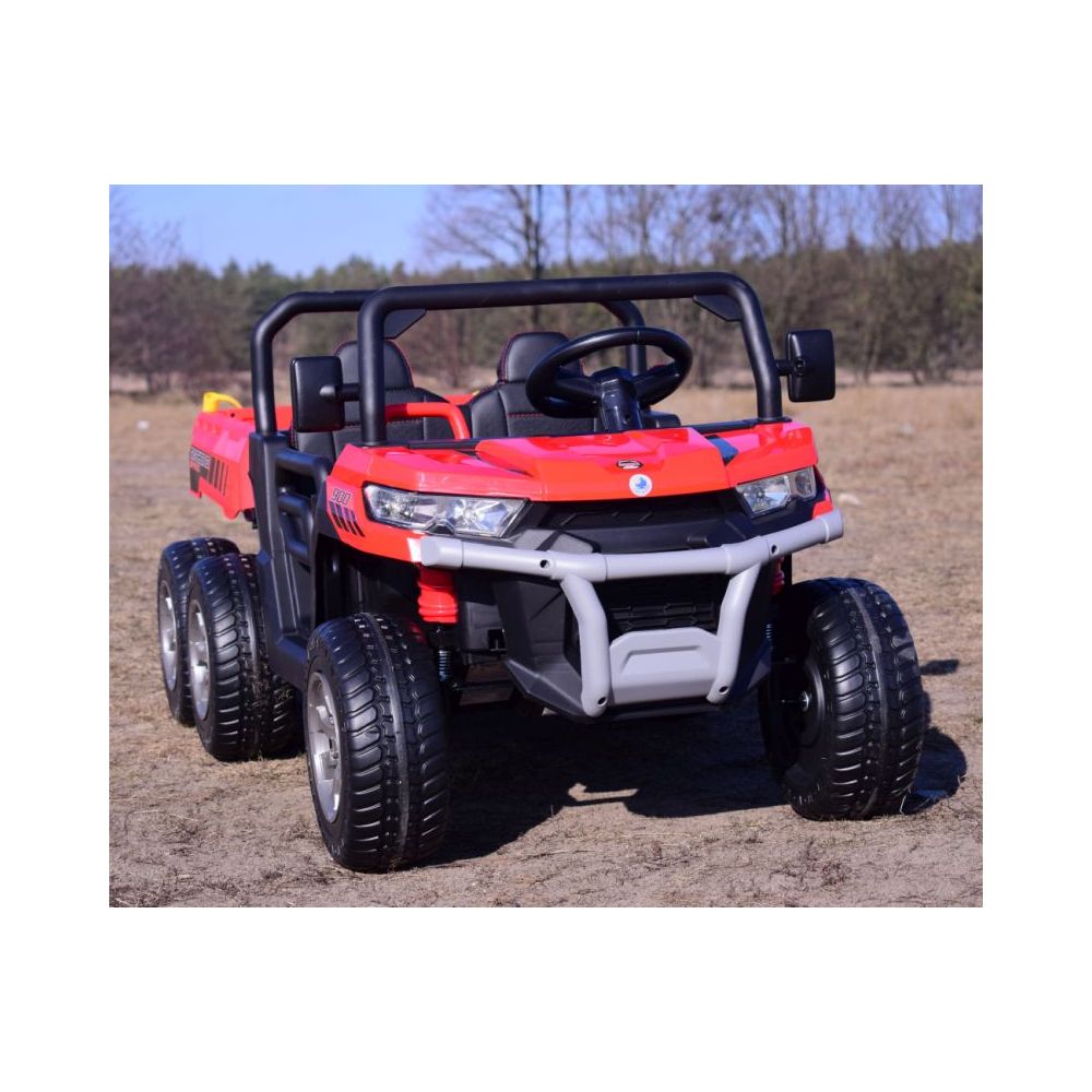 BUGGY 6 KOŁOWY DLA 2 DZIECI, ELEKTRYCZNA WYWROTKA, MIĘKKIE KOŁA, MIĘKKIE SIEDZENIE, 400 WAT/XMX623B