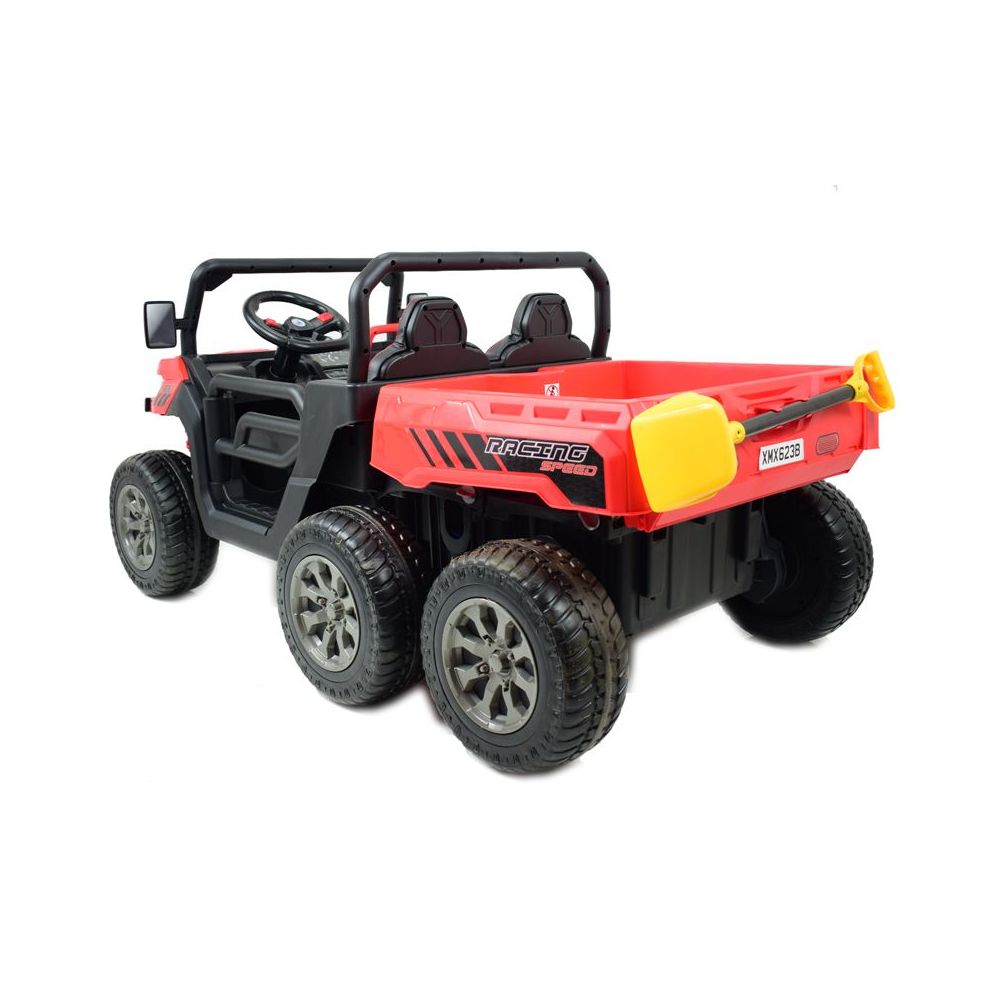 BUGGY 6 KOŁOWY DLA 2 DZIECI, ELEKTRYCZNA WYWROTKA, MIĘKKIE KOŁA, MIĘKKIE SIEDZENIE, 400 WAT/XMX623B