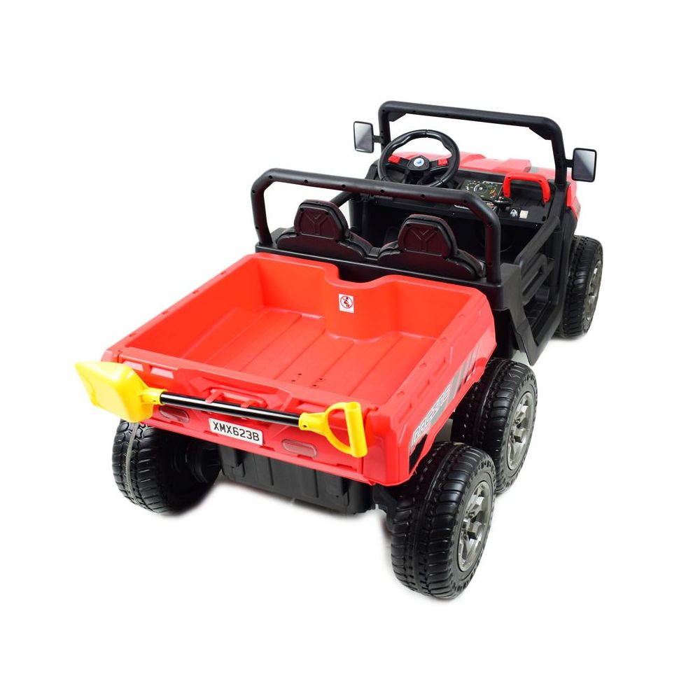 BUGGY 6 KOŁOWY DLA 2 DZIECI, ELEKTRYCZNA WYWROTKA, MIĘKKIE KOŁA, MIĘKKIE SIEDZENIE, 400 WAT/XMX623B