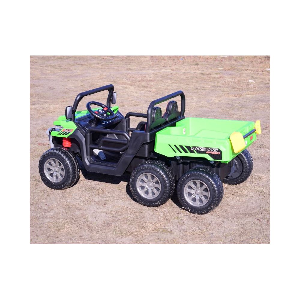 BUGGY 6 KOŁOWY DLA 2 DZIECI, ELEKTRYCZNA WYWROTKA, MIĘKKIE KOŁA, MIĘKKIE SIEDZENIE, 400 WAT/XMX623B