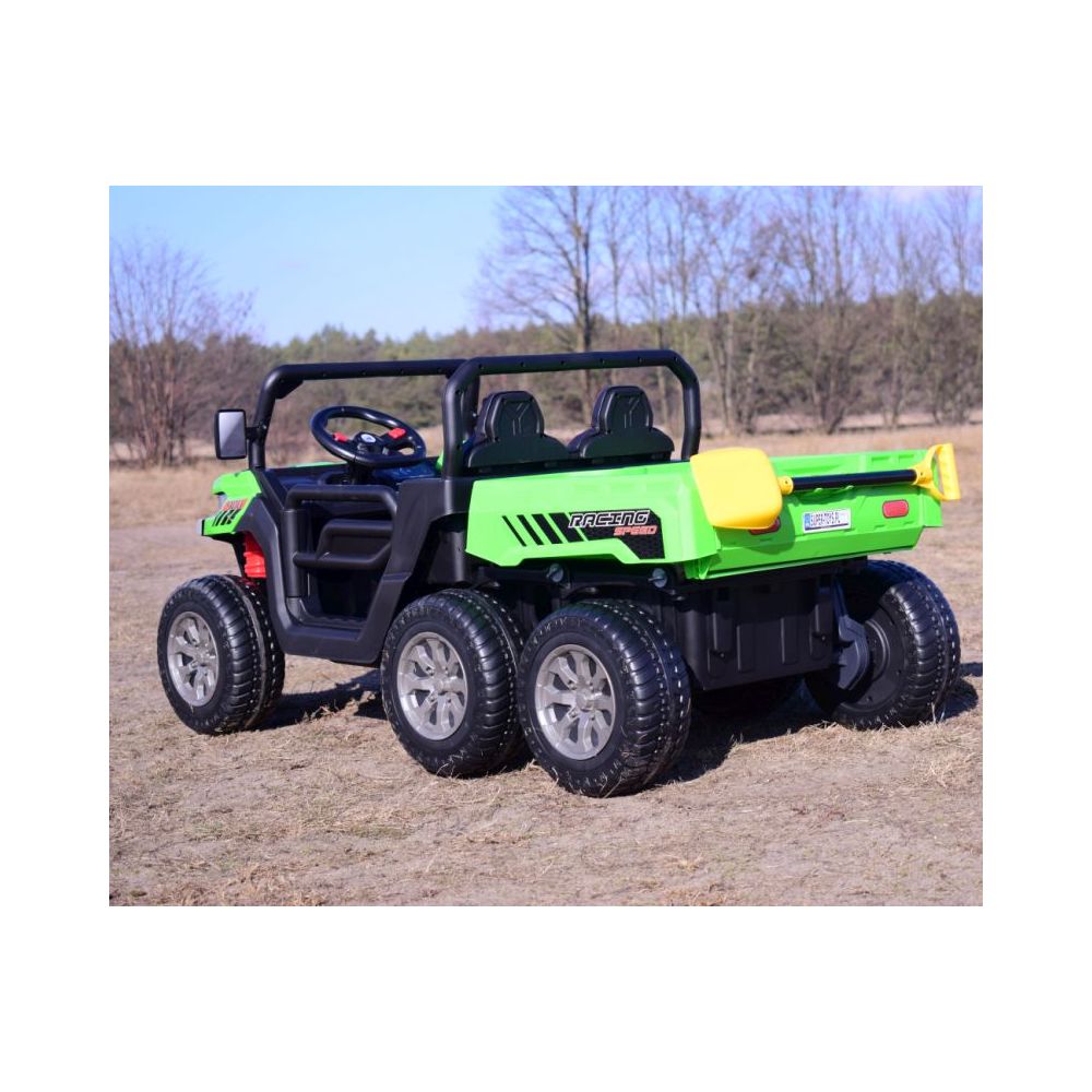 BUGGY 6 KOŁOWY DLA 2 DZIECI, ELEKTRYCZNA WYWROTKA, MIĘKKIE KOŁA, MIĘKKIE SIEDZENIE, 400 WAT/XMX623B