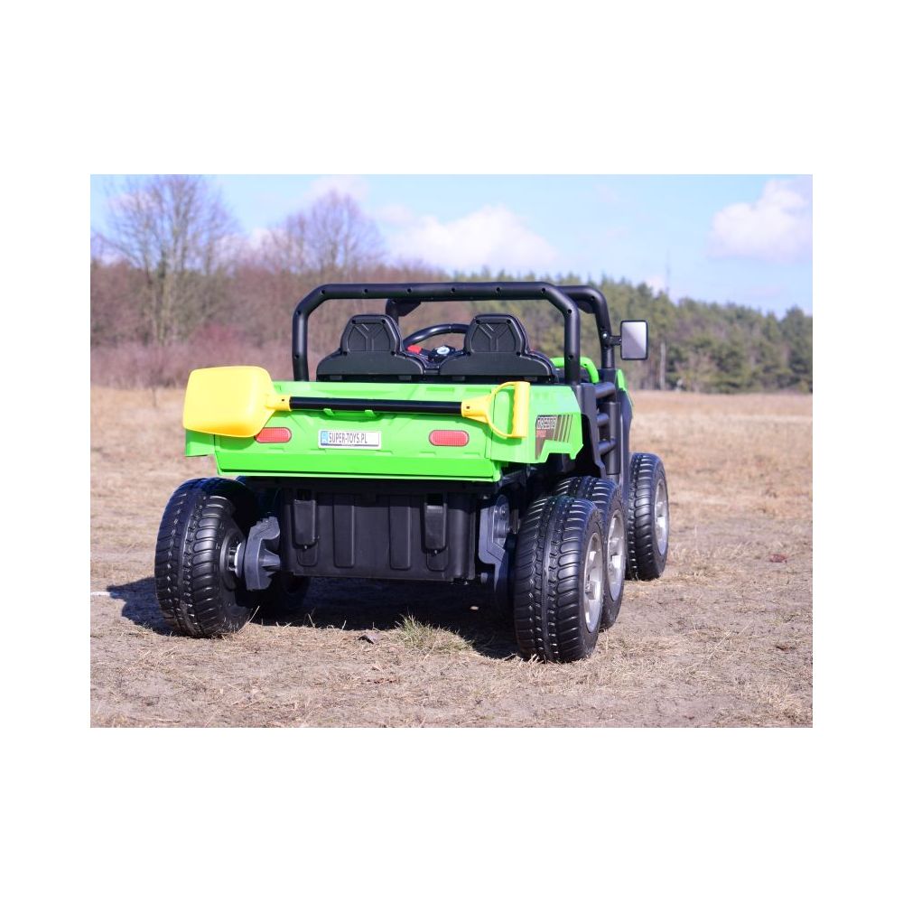 BUGGY 6 KOŁOWY DLA 2 DZIECI, ELEKTRYCZNA WYWROTKA, MIĘKKIE KOŁA, MIĘKKIE SIEDZENIE, 400 WAT/XMX623B