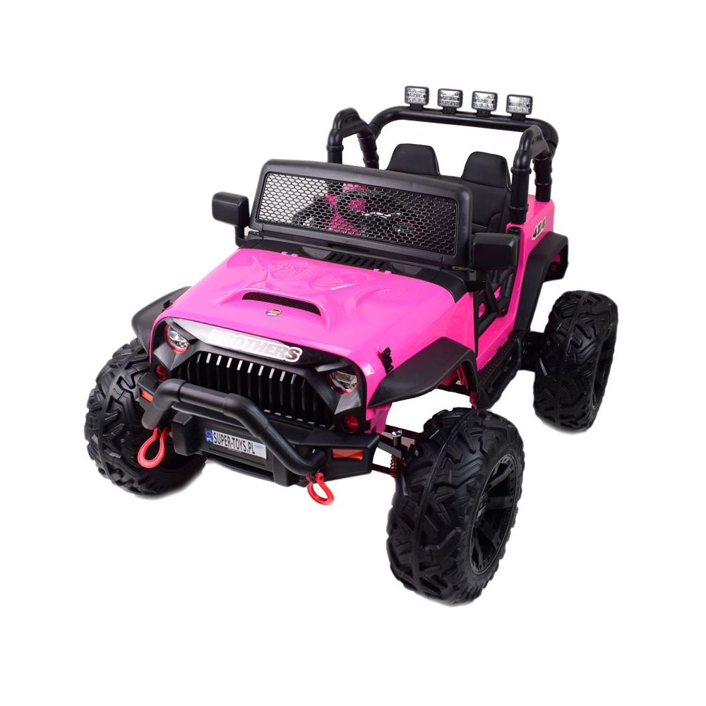 JEEP NA AKUMULATOR BROTHERS , WSPOMAGANIE KIEROWNICY, MIĘKKIE KOŁA, MIĘKKIE SIEDZENIE 24V - 400W/JEEP-JC-666