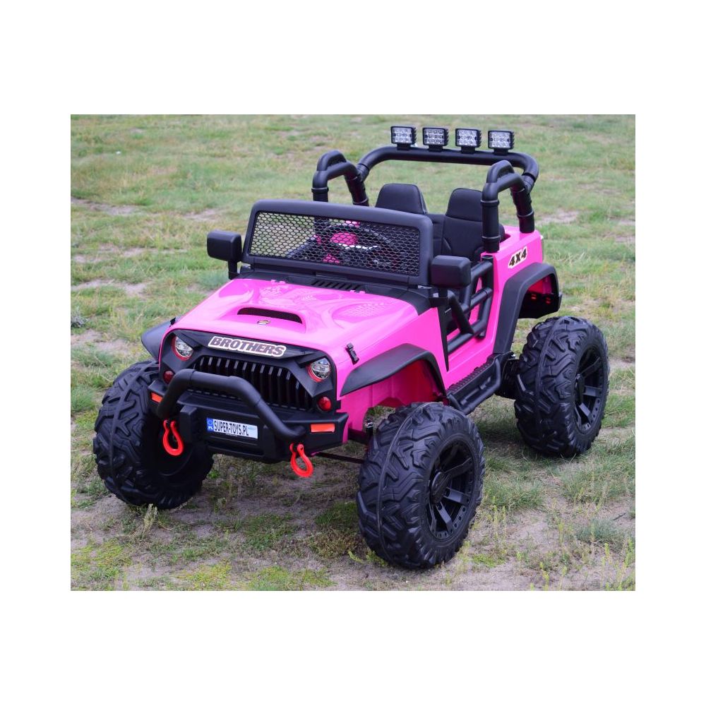 JEEP NA AKUMULATOR BROTHERS , WSPOMAGANIE KIEROWNICY, MIĘKKIE KOŁA, MIĘKKIE SIEDZENIE 24V - 400W/JEEP-JC-666