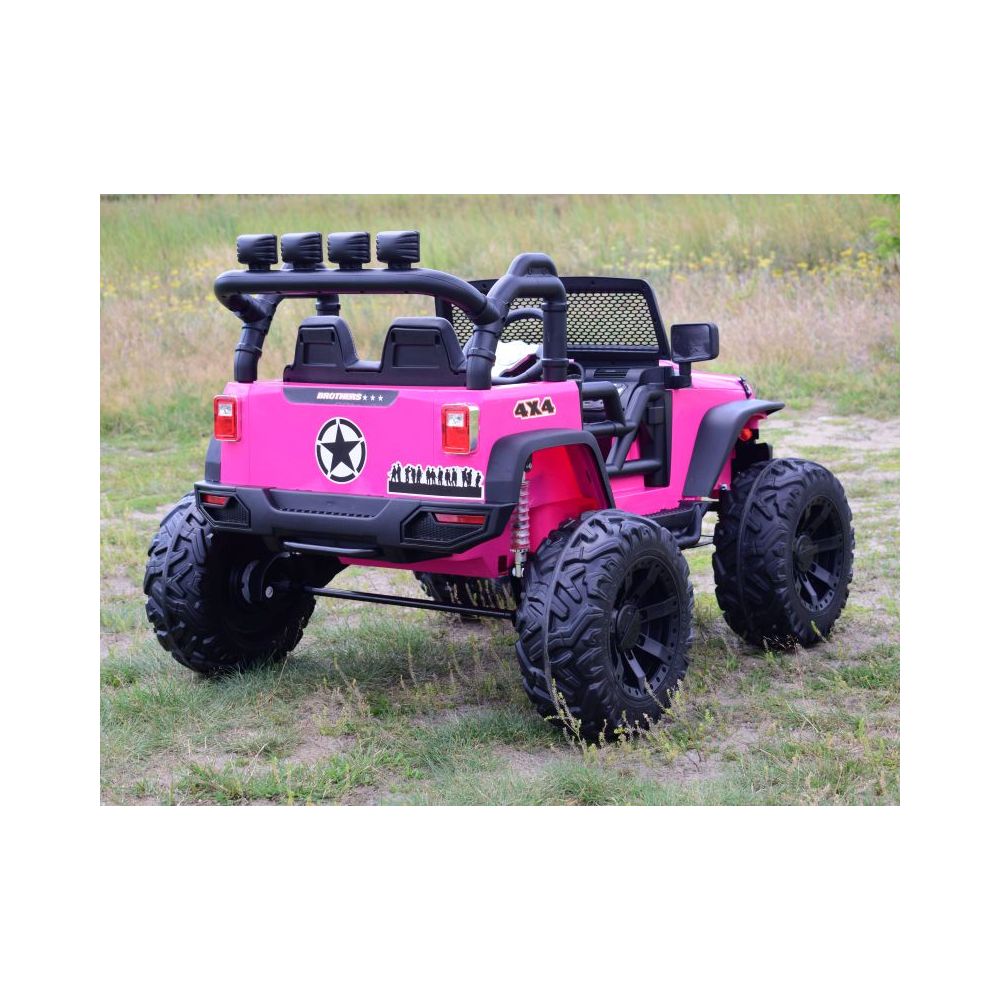 JEEP NA AKUMULATOR BROTHERS , WSPOMAGANIE KIEROWNICY, MIĘKKIE KOŁA, MIĘKKIE SIEDZENIE 24V - 400W/JEEP-JC-666