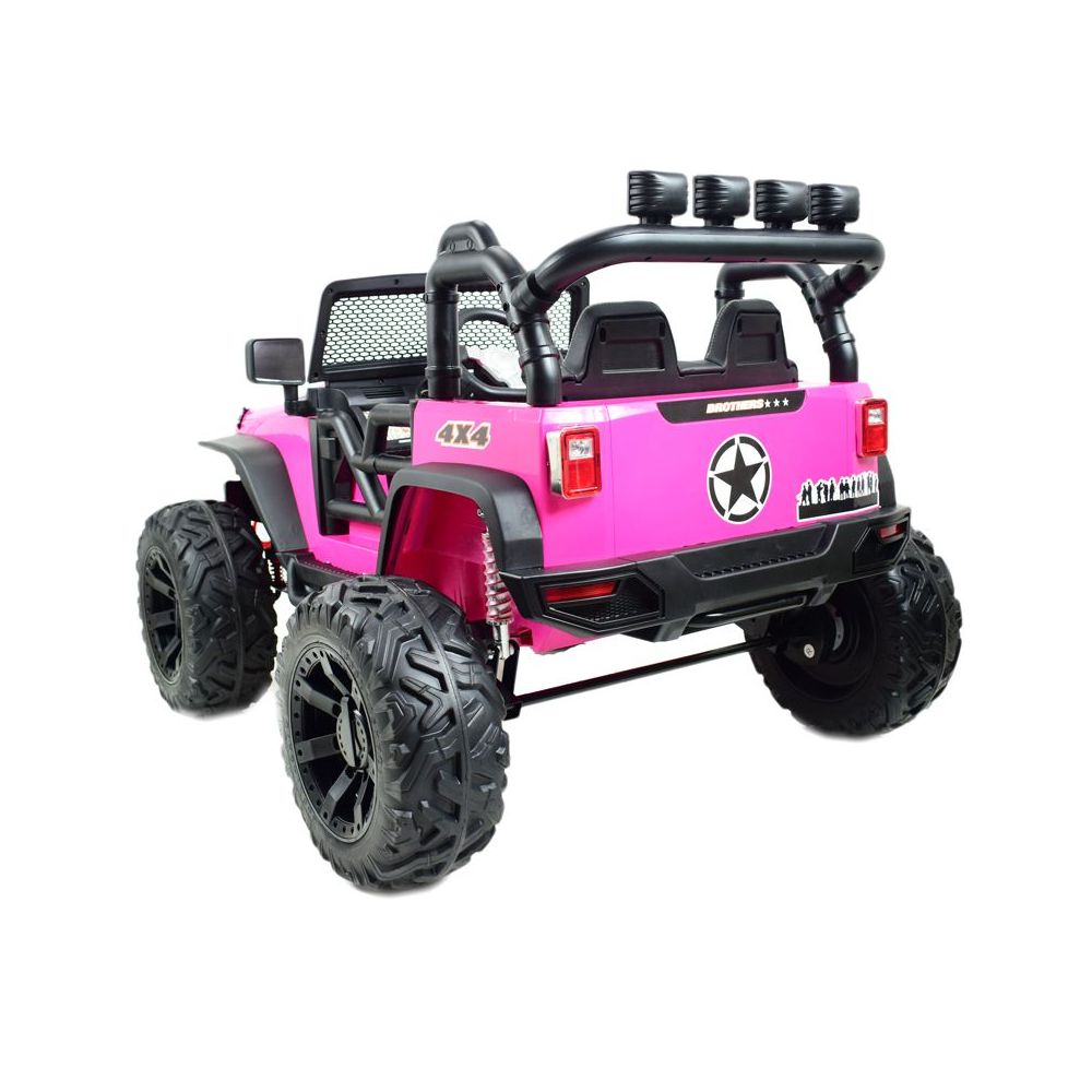 JEEP NA AKUMULATOR BROTHERS , WSPOMAGANIE KIEROWNICY, MIĘKKIE KOŁA, MIĘKKIE SIEDZENIE 24V - 400W/JEEP-JC-666
