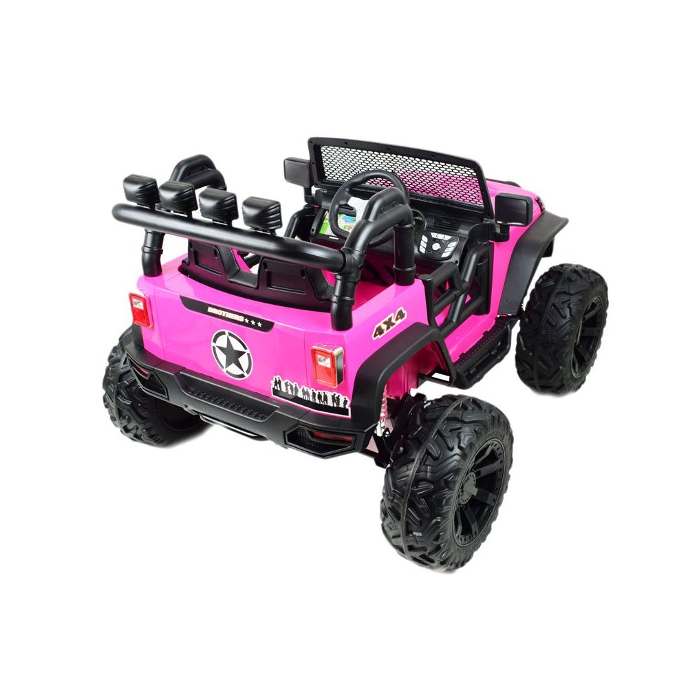 JEEP NA AKUMULATOR BROTHERS , WSPOMAGANIE KIEROWNICY, MIĘKKIE KOŁA, MIĘKKIE SIEDZENIE 24V - 400W/JEEP-JC-666