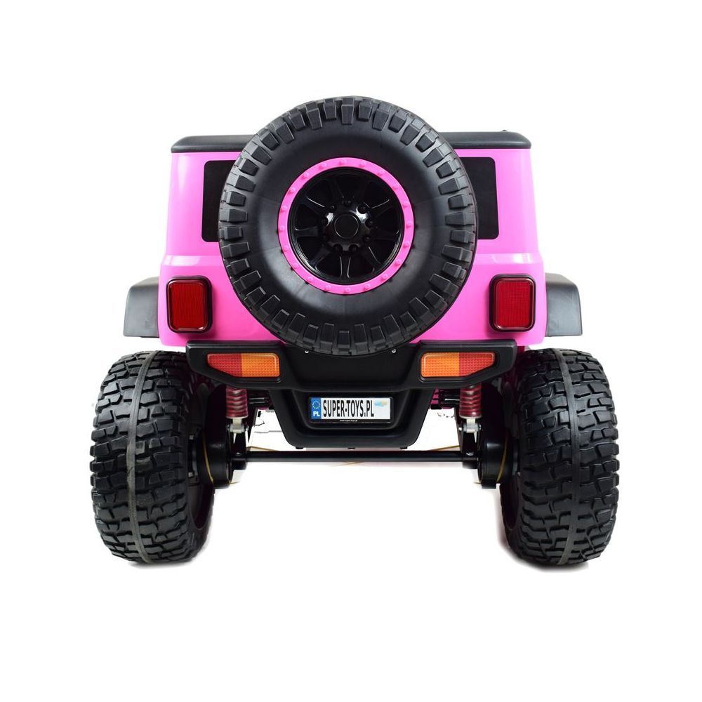 OLBRZYMI JEEP NA AKUMULATOR SPEED, SUPER RÓŻ, MIĘKKIE KOŁA, SIEDZENIE, APLIKACJA/DLS-X15A