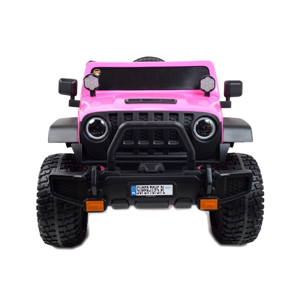 MILŽINIŠKAS „JEEP“ SU „SPEED“ AKUMULIATORIUMI, SUPER ROŽINIS, MINKŠTI RATAI, SĖDYNĖ, PROGRAMĖLĖ / DLS-X15A