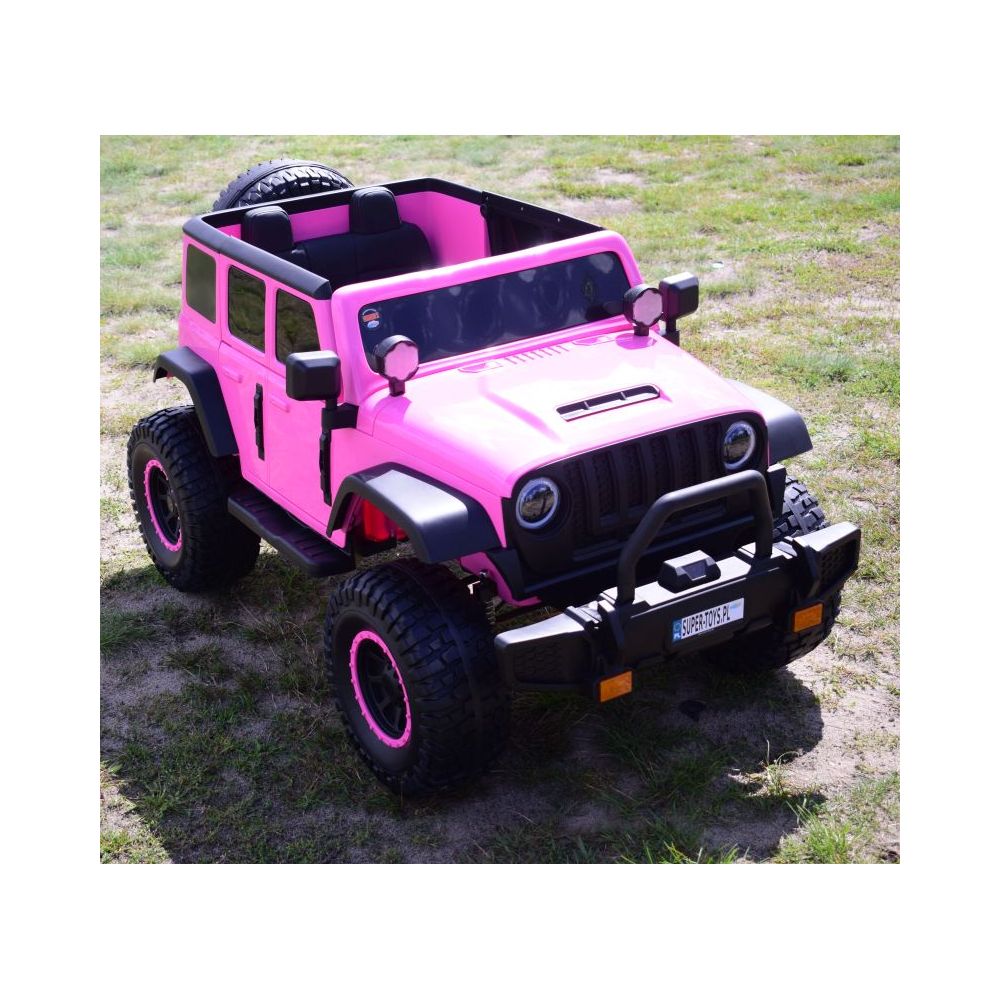 MILŽINIŠKAS „JEEP“ SU „SPEED“ AKUMULIATORIUMI, SUPER ROŽINIS, MINKŠTI RATAI, SĖDYNĖ, PROGRAMĖLĖ / DLS-X15A