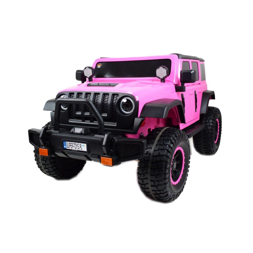 MILŽINIŠKAS „JEEP“ SU „SPEED“ AKUMULIATORIUMI, SUPER ROŽINIS, MINKŠTI RATAI, SĖDYNĖ, PROGRAMĖLĖ / DLS-X15A