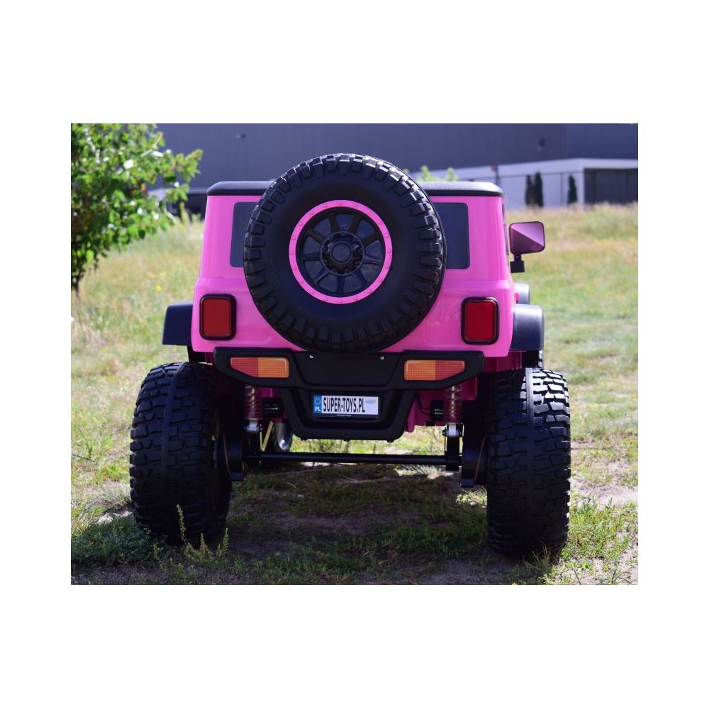 MILŽINIŠKAS „JEEP“ SU „SPEED“ AKUMULIATORIUMI, SUPER ROŽINIS, MINKŠTI RATAI, SĖDYNĖ, PROGRAMĖLĖ / DLS-X15A