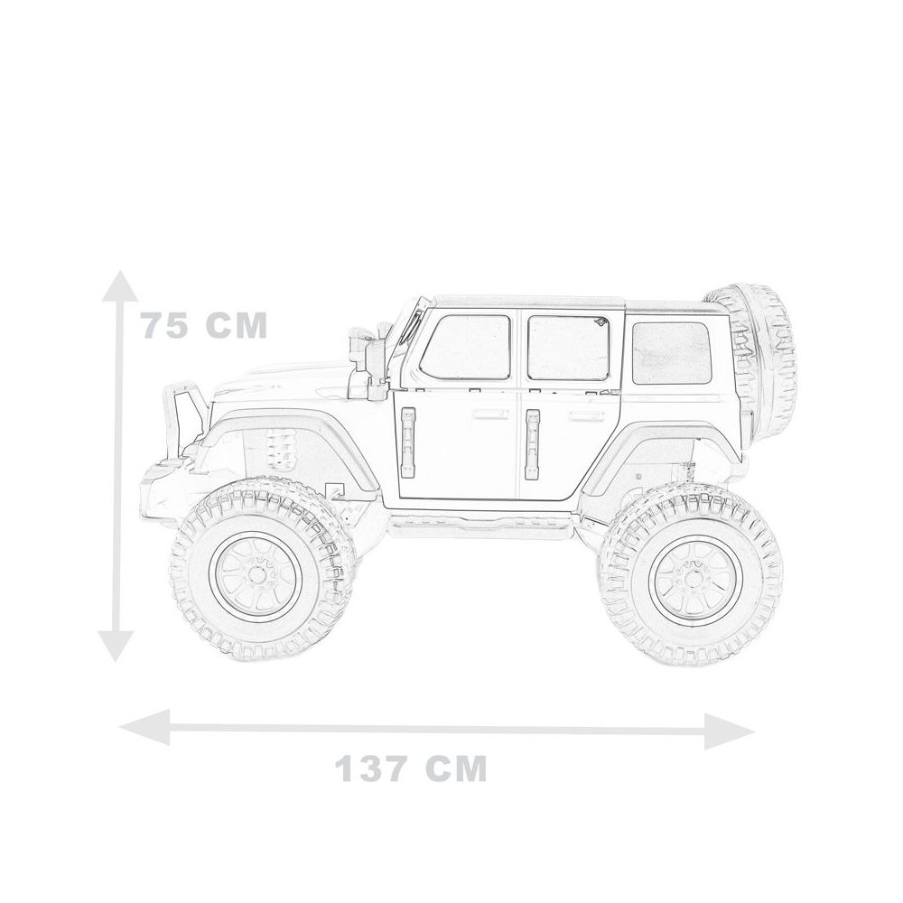 OLBRZYMI JEEP NA AKUMULATOR SPEED, SUPER RÓŻ, MIĘKKIE KOŁA, SIEDZENIE, APLIKACJA/DLS-X15A