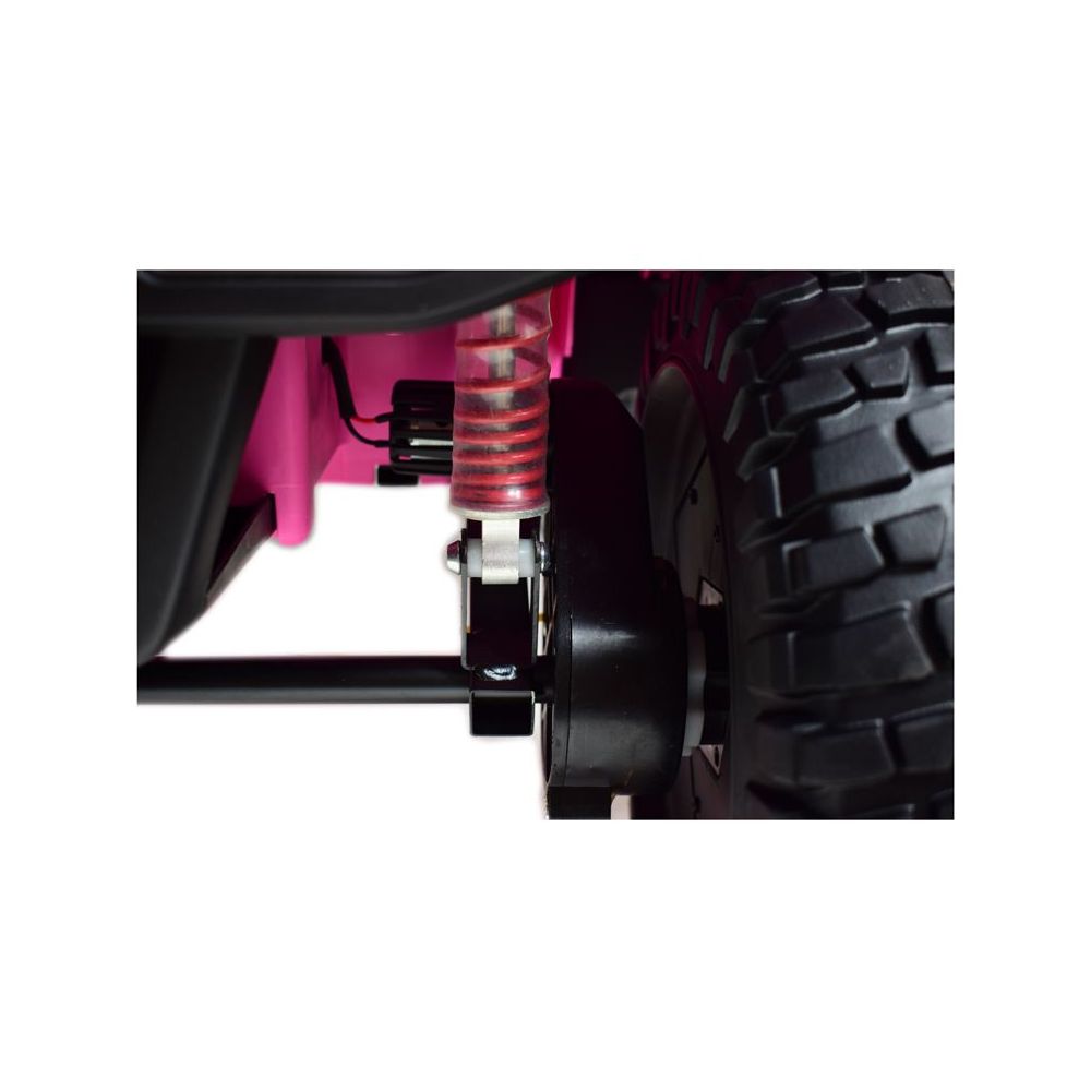 MILŽINIŠKAS „JEEP“ SU „SPEED“ AKUMULIATORIUMI, SUPER ROŽINIS, MINKŠTI RATAI, SĖDYNĖ, PROGRAMĖLĖ / DLS-X15A