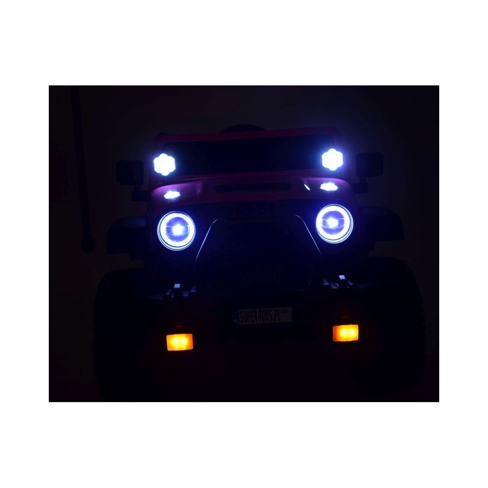OLBRZYMI JEEP NA AKUMULATOR SPEED, SUPER RÓŻ, MIĘKKIE KOŁA, SIEDZENIE, APLIKACJA/DLS-X15A