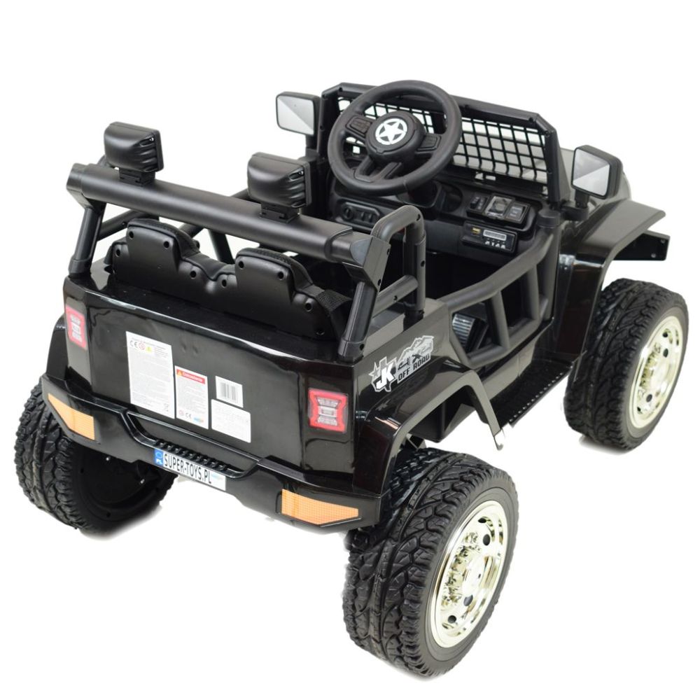 „JK OFF ROAD“ AKUMULIATORINIS JEEPAS, MINKŠTI RATAI, MINKŠTA SĖDYNĖ/LL555
