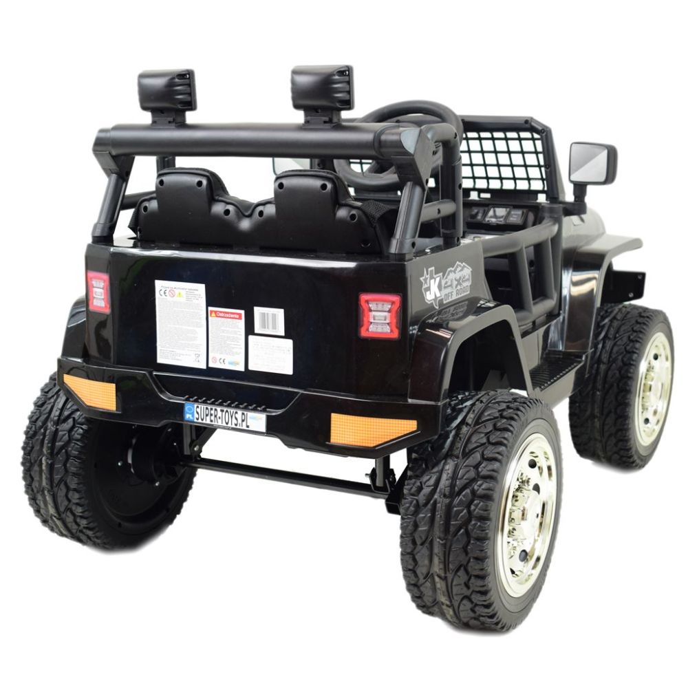 „JK OFF ROAD“ AKUMULIATORINIS JEEPAS, MINKŠTI RATAI, MINKŠTA SĖDYNĖ/LL555