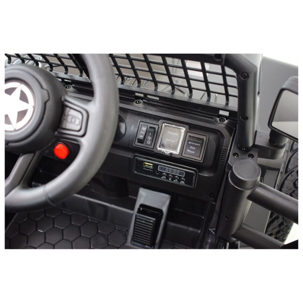 „JK OFF ROAD“ AKUMULIATORINIS JEEPAS, MINKŠTI RATAI, MINKŠTA SĖDYNĖ/LL555