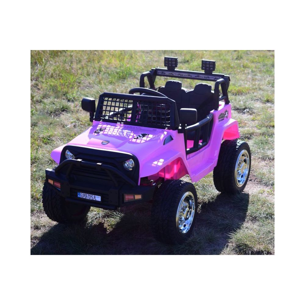 „JK OFF ROAD“ AKUMULIATORINIS JEEPAS, MINKŠTI RATAI, MINKŠTA SĖDYNĖ/LL555