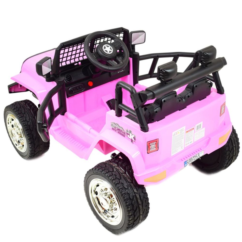 „JK OFF ROAD“ AKUMULIATORINIS JEEPAS, MINKŠTI RATAI, MINKŠTA SĖDYNĖ/LL555