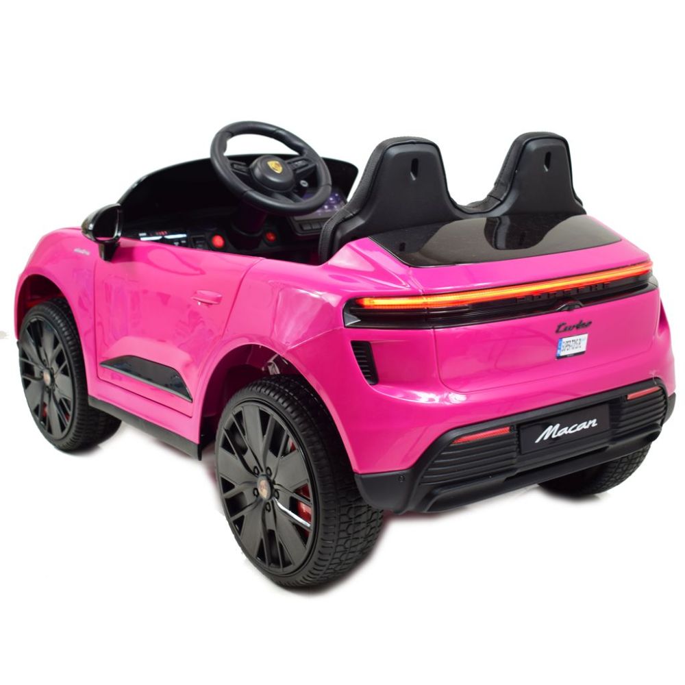 Originali „Porsche Macan“ elektromobilis mergaitei, rožinė spalva / DK666