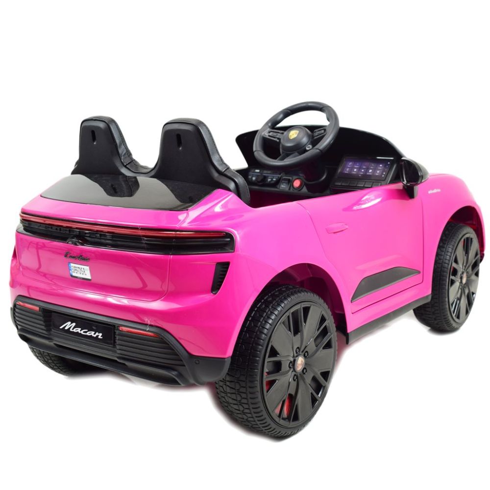 Originali „Porsche Macan“ elektromobilis mergaitei, rožinė spalva / DK666