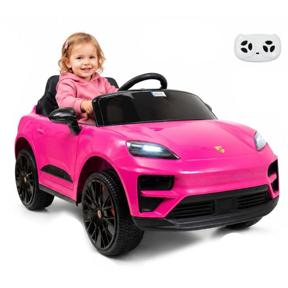 Originali „Porsche Macan“ elektromobilis mergaitei, rožinė spalva / DK666