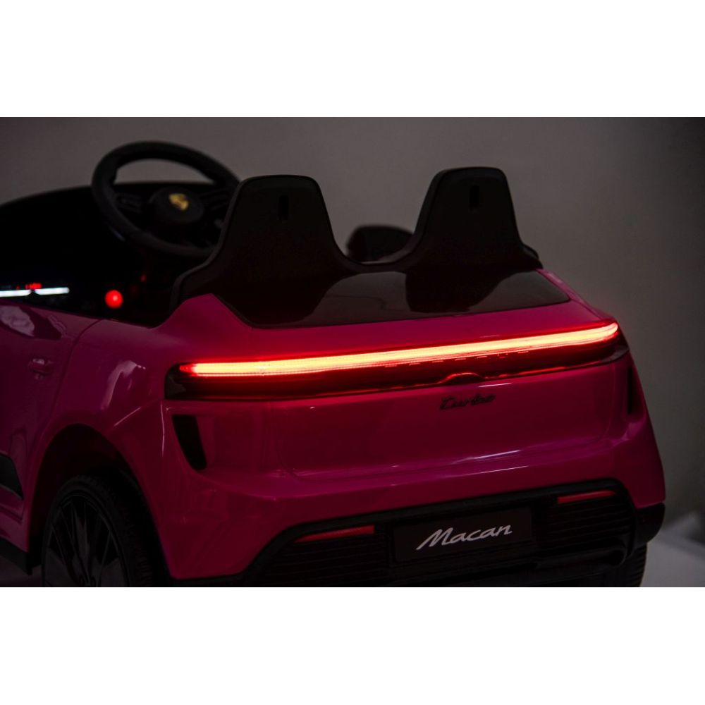 Originali „Porsche Macan“ elektromobilis mergaitei, rožinė spalva / DK666