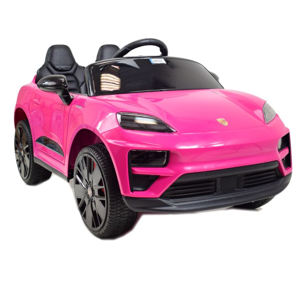 Originali „Porsche Macan“ elektromobilis mergaitei, rožinė spalva / DK666