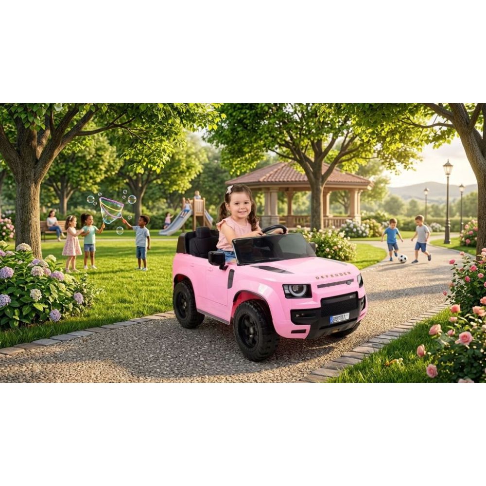 „Land Rover Defender“ akumuliatorinis automobilis, 400 WATT, 24 V, 50 kg