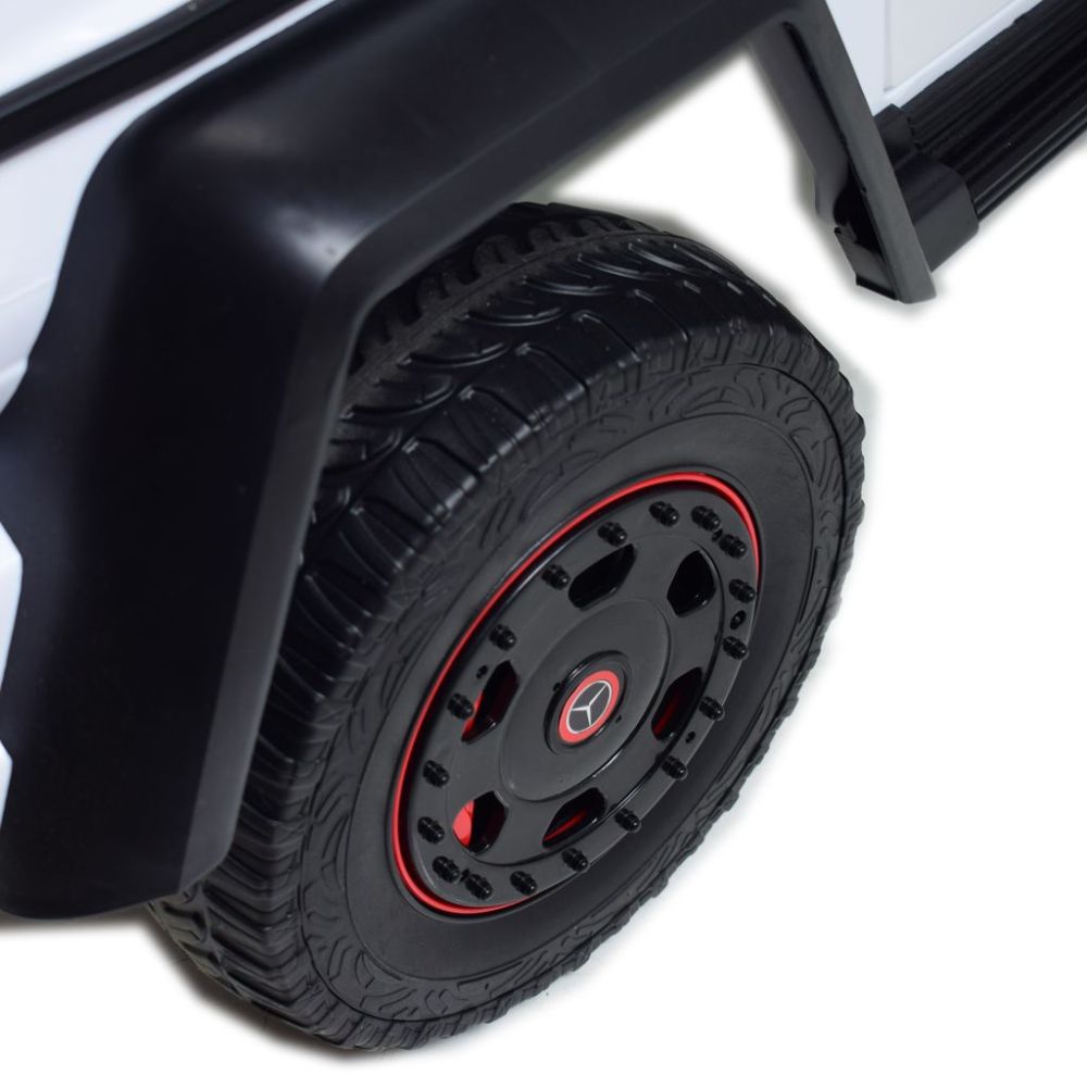MEGA POJAZD- ORYGINALNY MERCEDES G63, NAPĘD 6X6, MIĘKKIE KOŁA, MIĘKKIE SIEDZENIE, SIEDZENIE DLA RODZICA, 12v14AH/ABL-1801